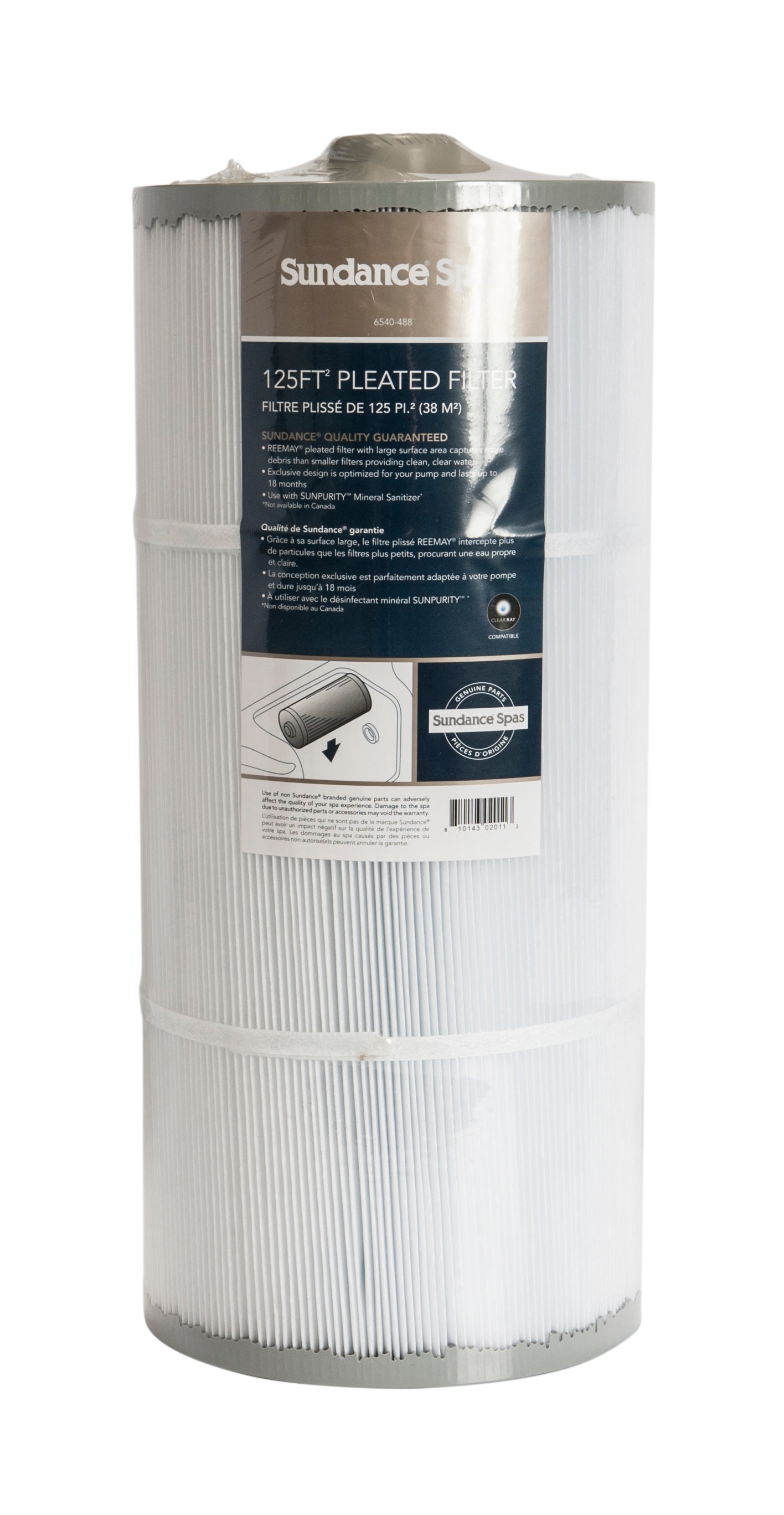 Sundance Spas 125 sq. ft. Pleated Filter