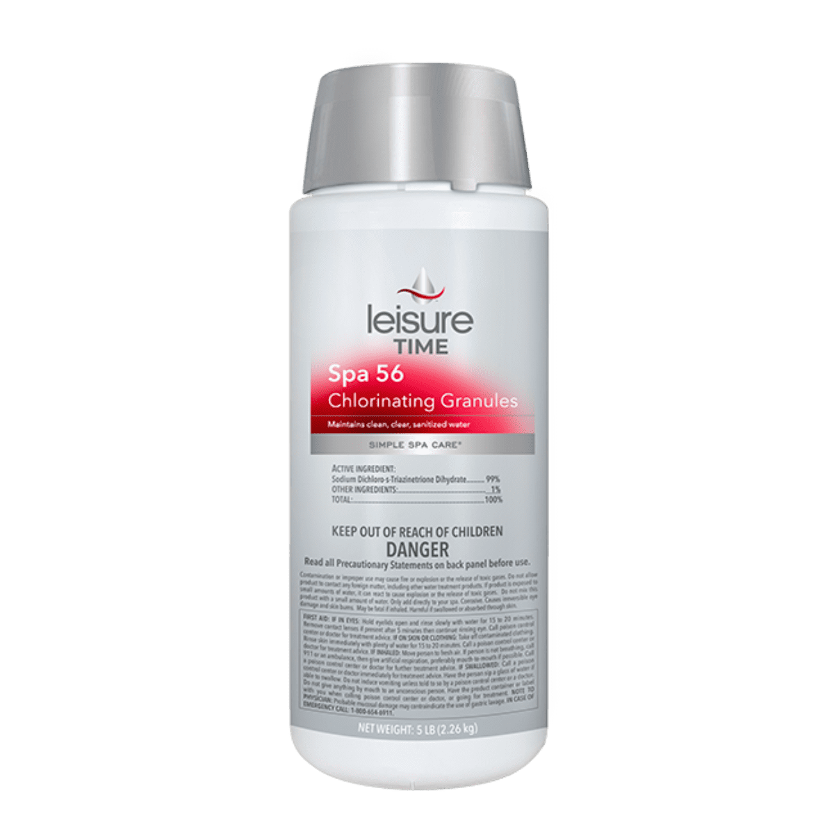 Leisure Time Spa 56 Chlorinating Granules | Premium Hot Tub Chlorine Sanitizer - Choose 2lb or 5lb