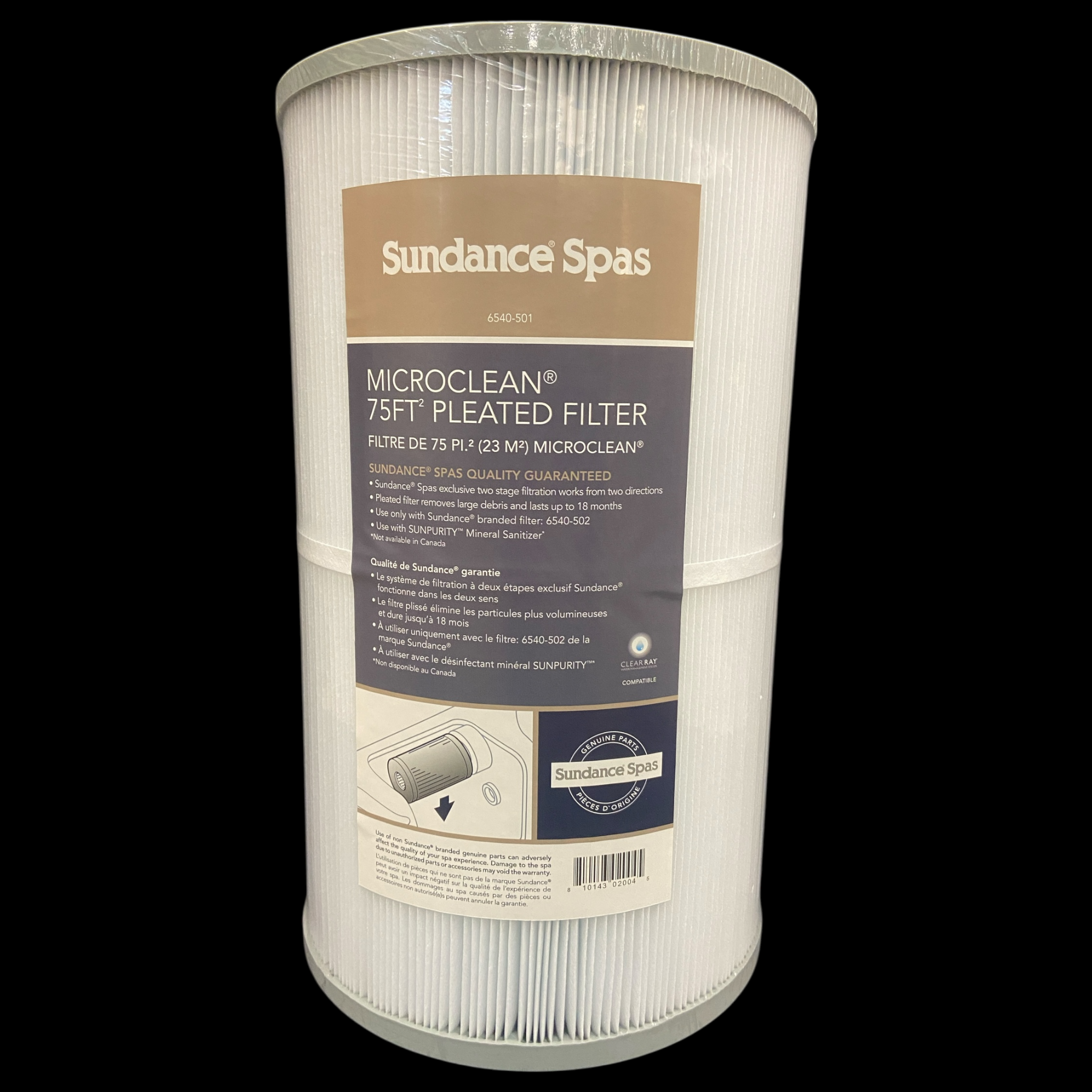 Sundance MicroClean 75 Sq. Ft. Pleated Filter PSD75