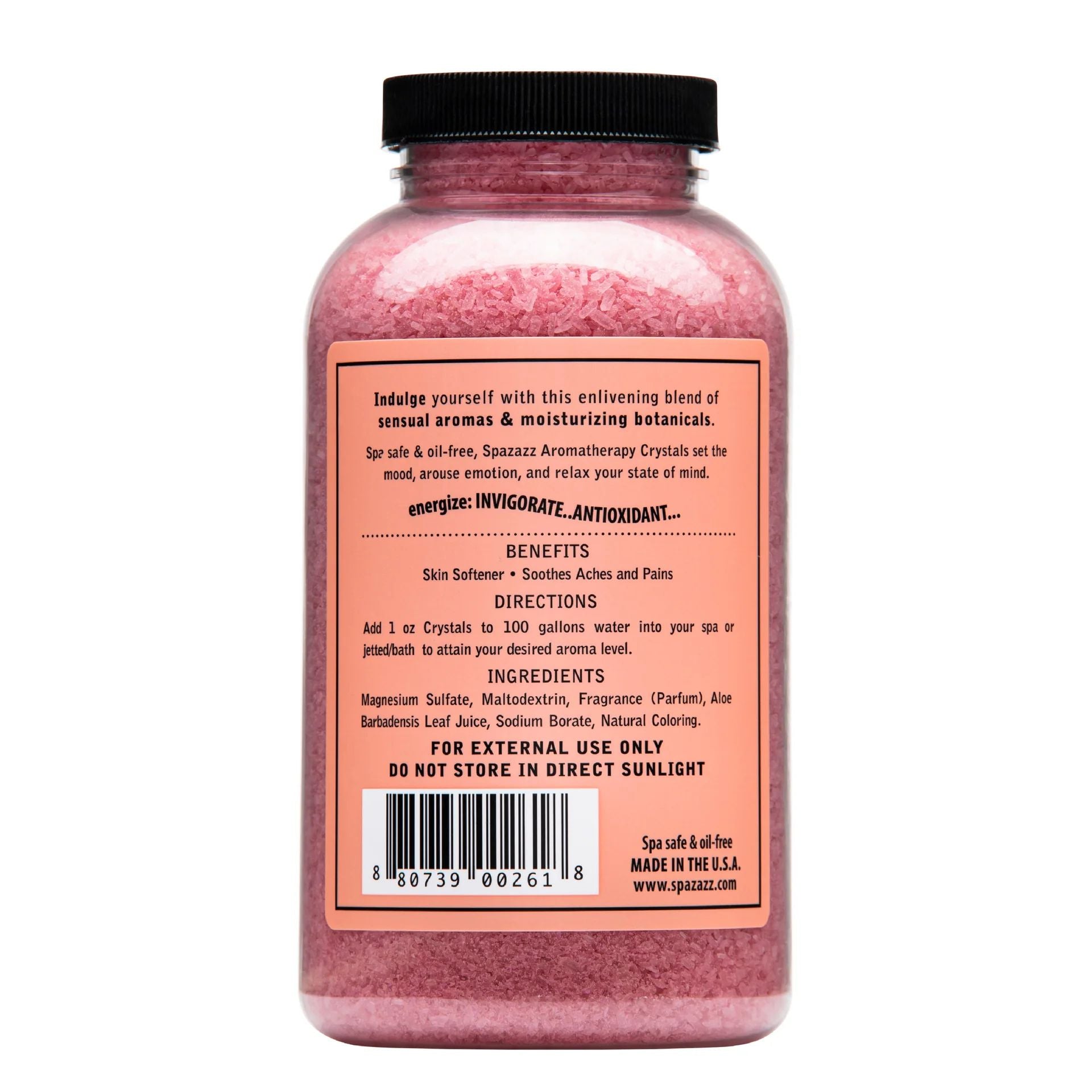 Spazazz Escape 22oz - Pomegranate - Energize