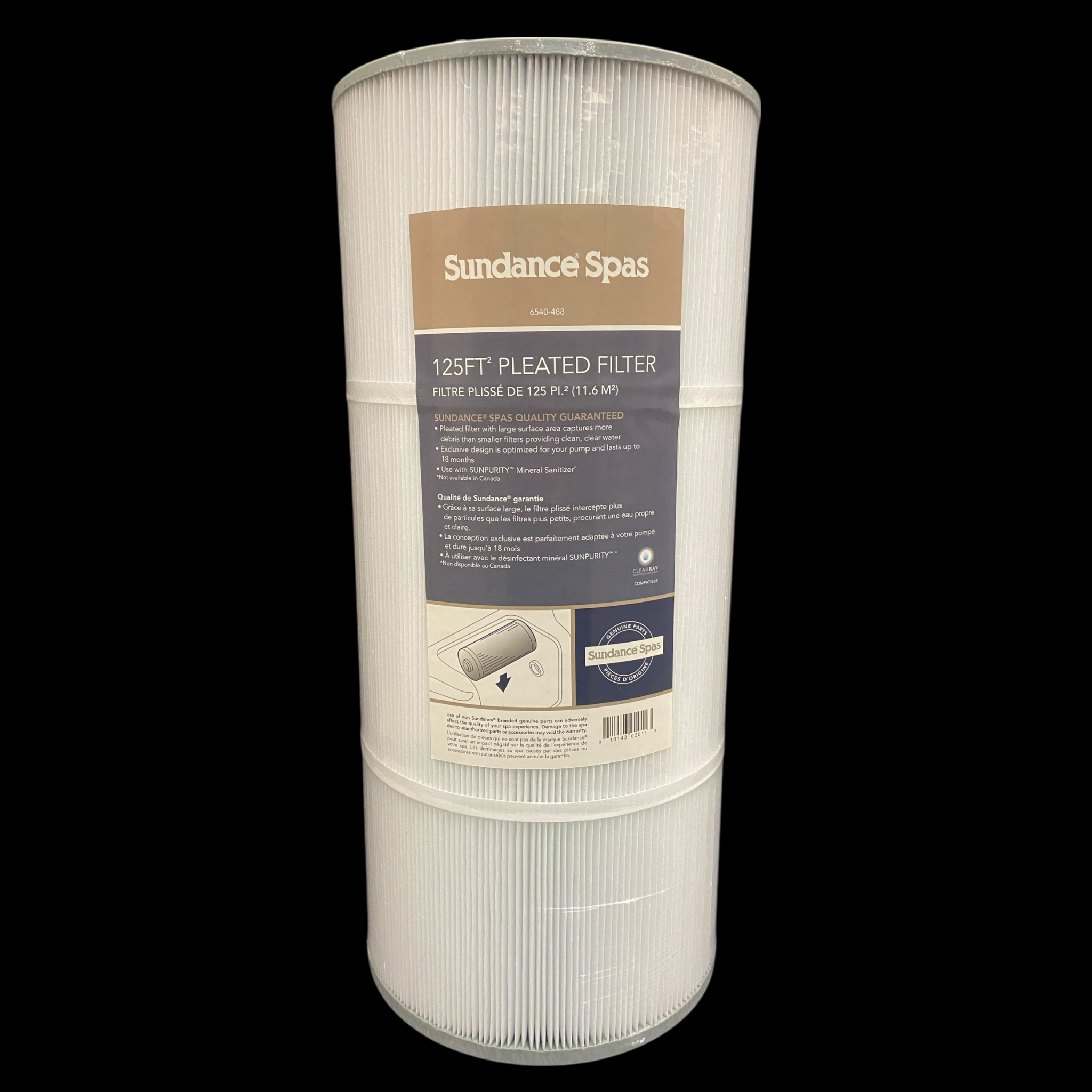 Sundance Spas 125 sq. ft. Pleated Filter