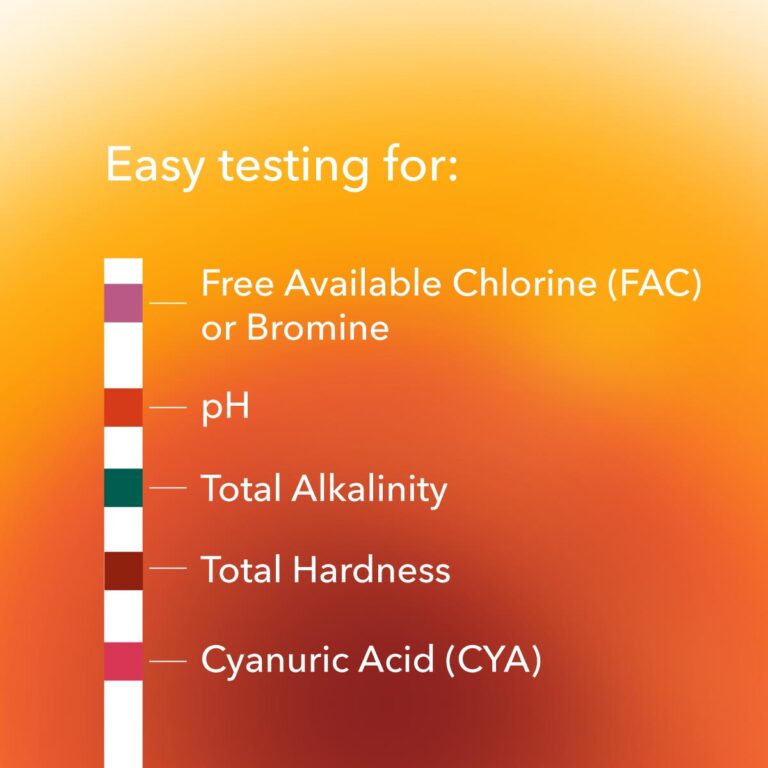 Test Strips for Hot Tubs - Tests Chlorine & Bromine