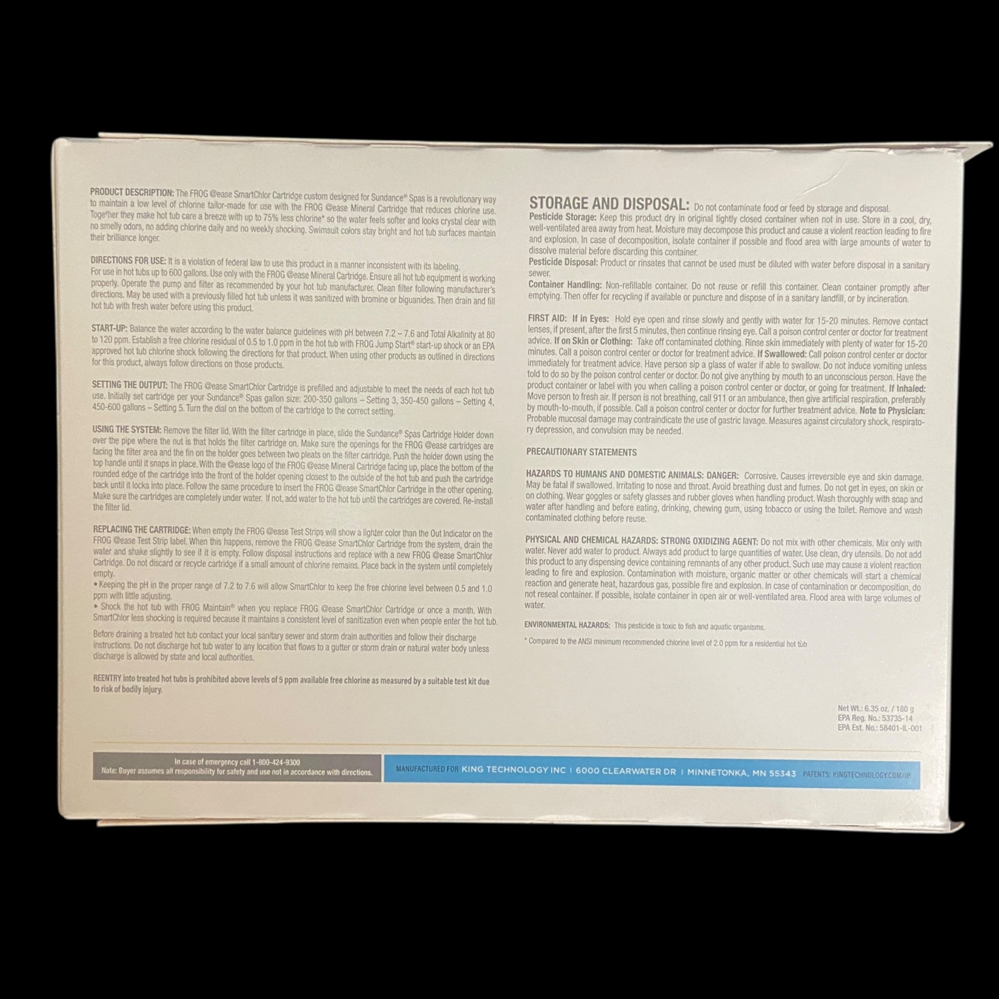 Frog @ease Smarchlor Cartridges