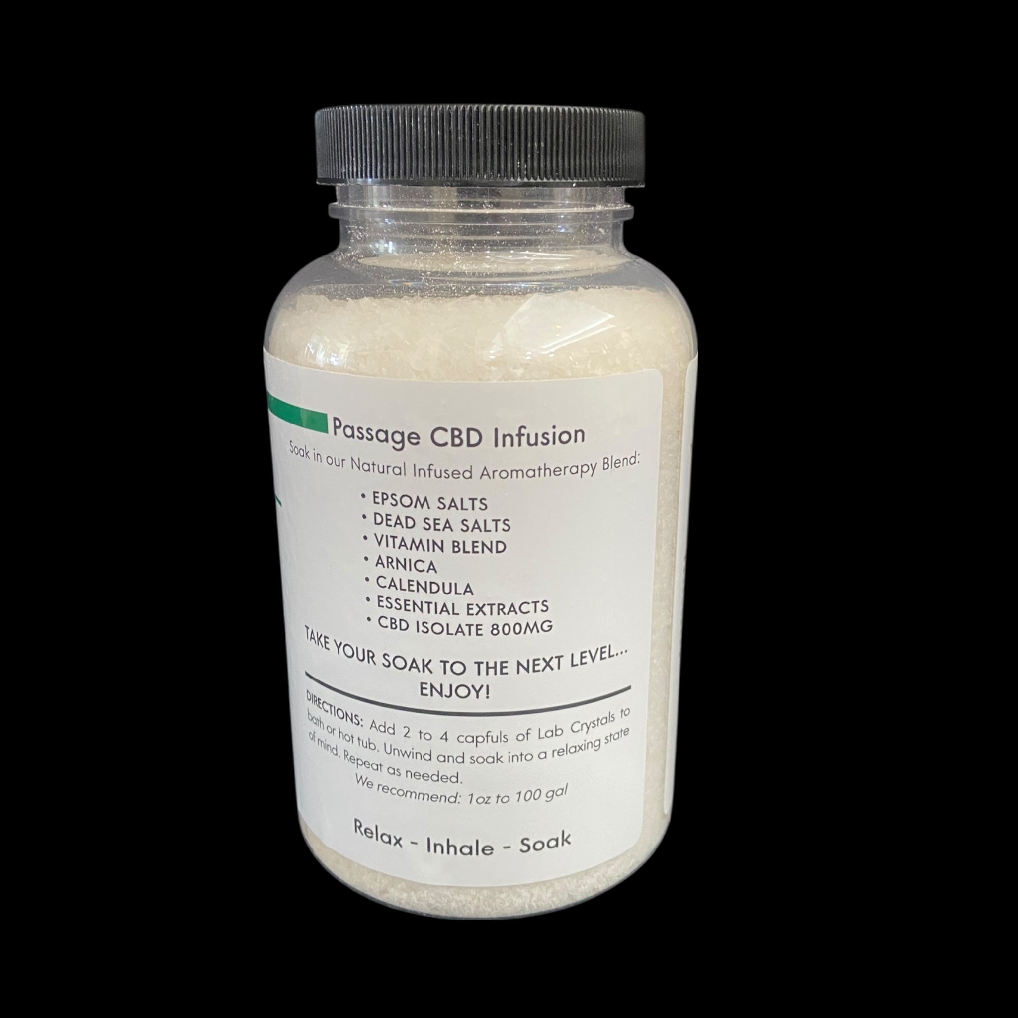 Spazazz Lab Infused CBD Spa & Bath Crystals Collection - Premium Aromatherapy Salts 19 oz.