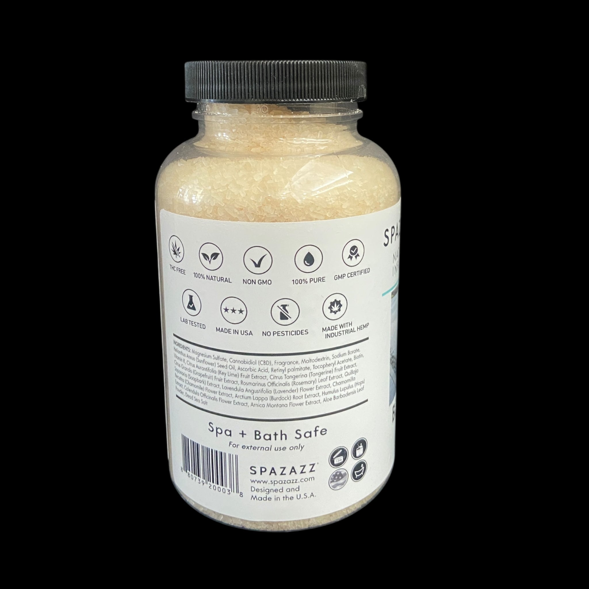 Spazazz Lab Infused CBD Spa & Bath Crystals Collection - Premium Aromatherapy Salts 19 oz.