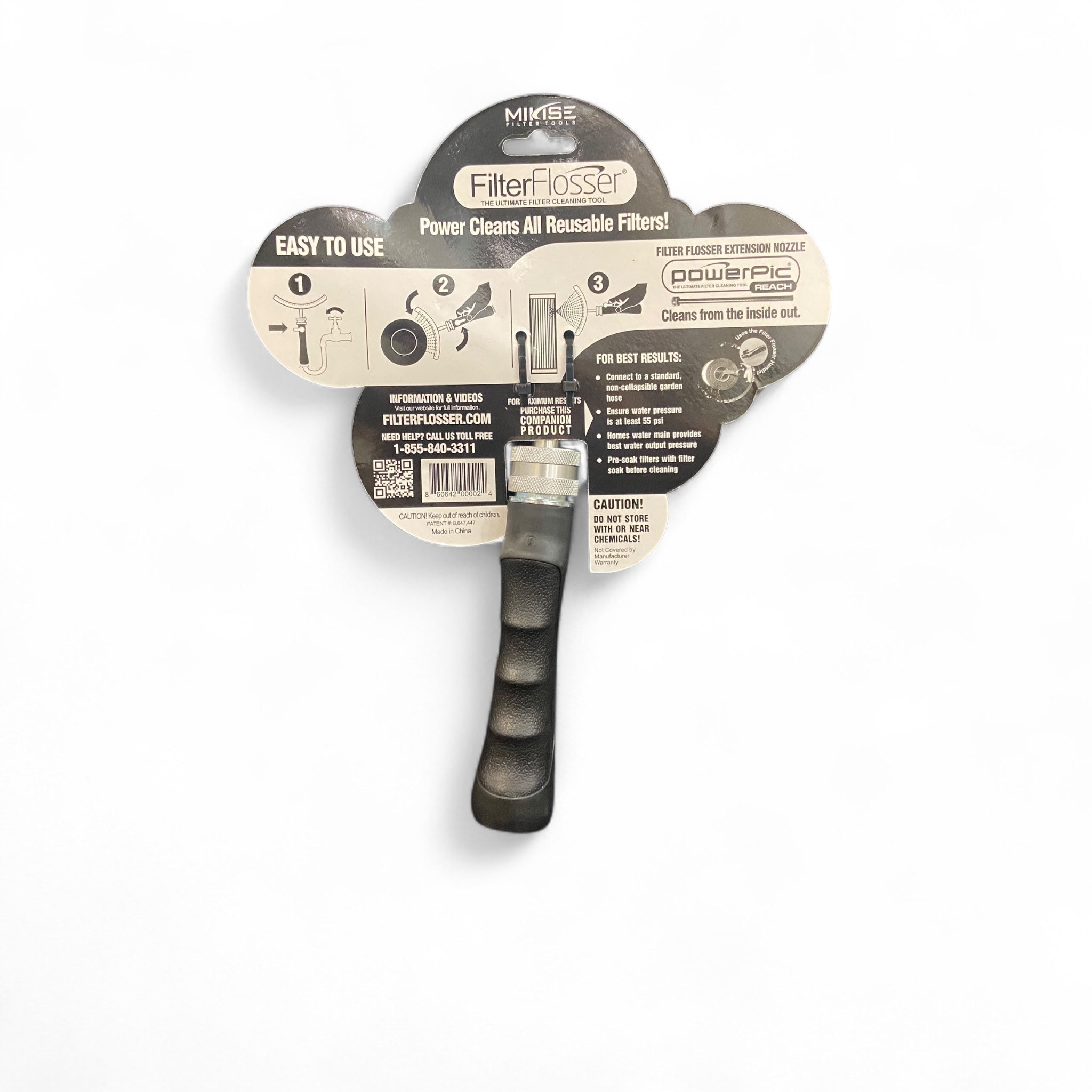 Mikise Filter Flosser - Ultimate Hot Tub & Pool Filter Cleaning Tool