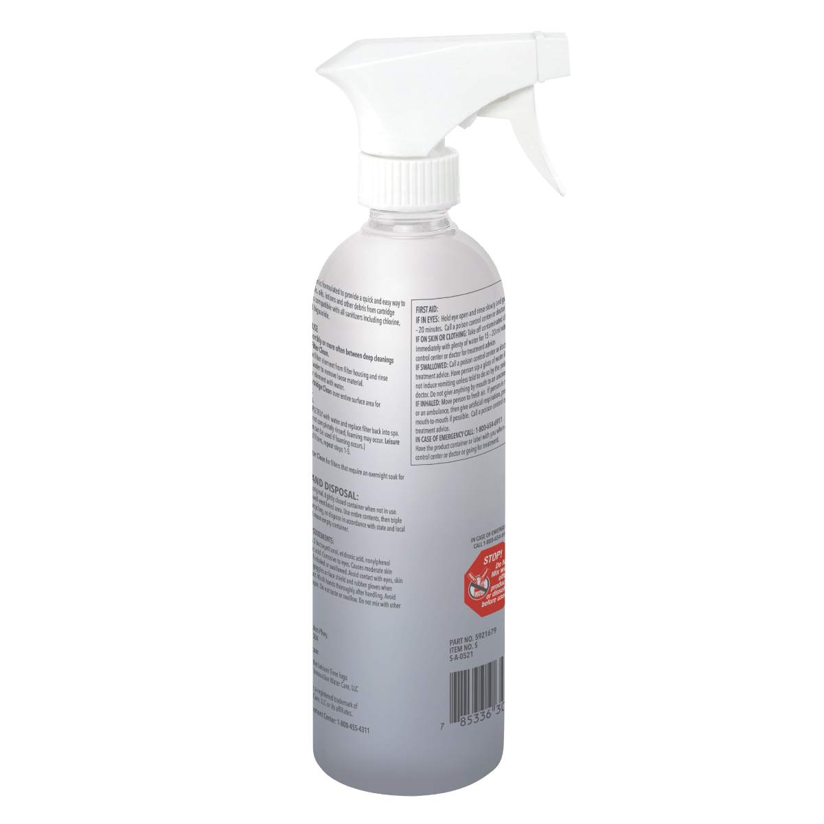 Leisure Time Instant Cartridge Clean 16 fl oz - Hot Tub & Spa Filter Cleaner