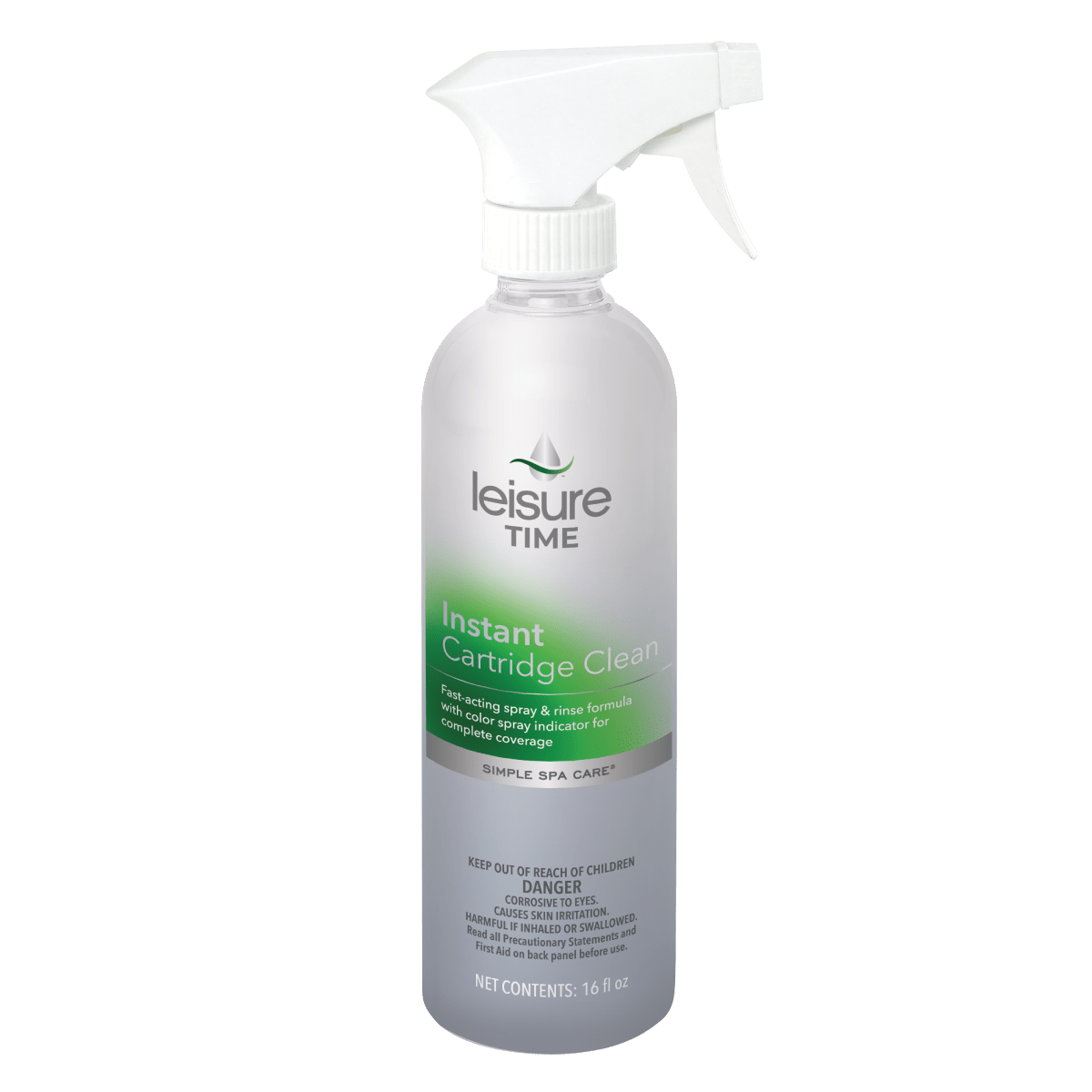 Leisure Time Instant Cartridge Clean 16 fl oz - Hot Tub & Spa Filter Cleaner