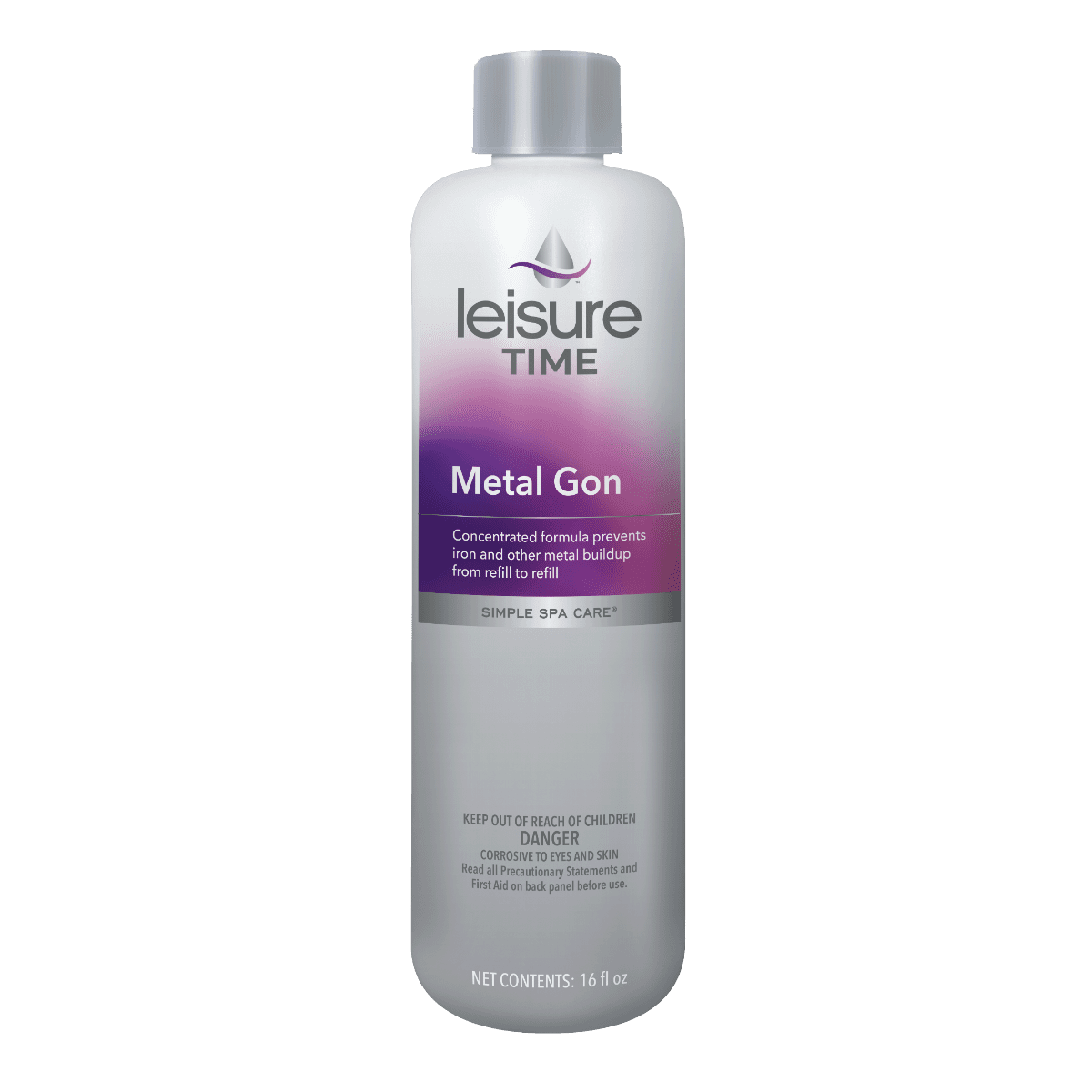 Leisure Time Metal Gon - 16 oz Metal Remover & Stain Prevention for Hot Tubs & Spas