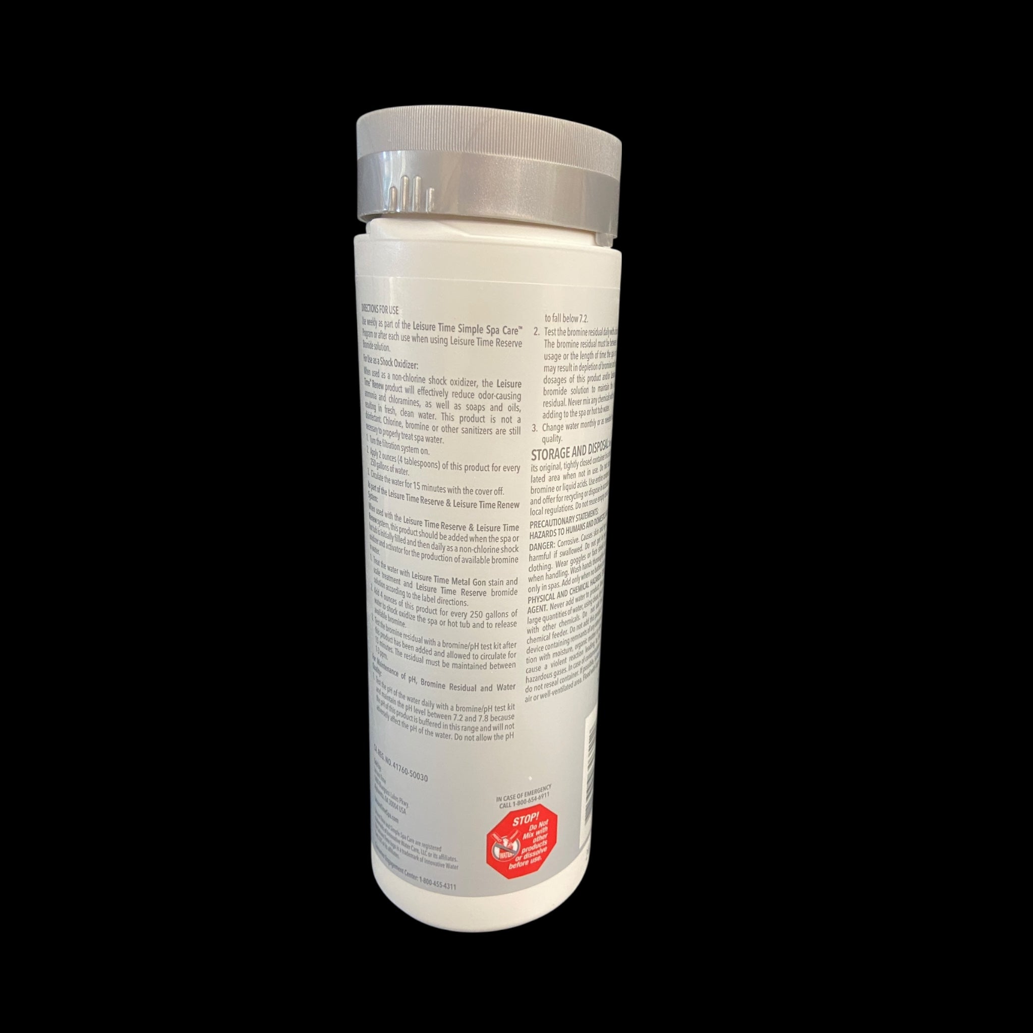 Leisure Time Renew Non-Chlorine Shock Oxidizer - Crystal Clear Spa Water Treatment