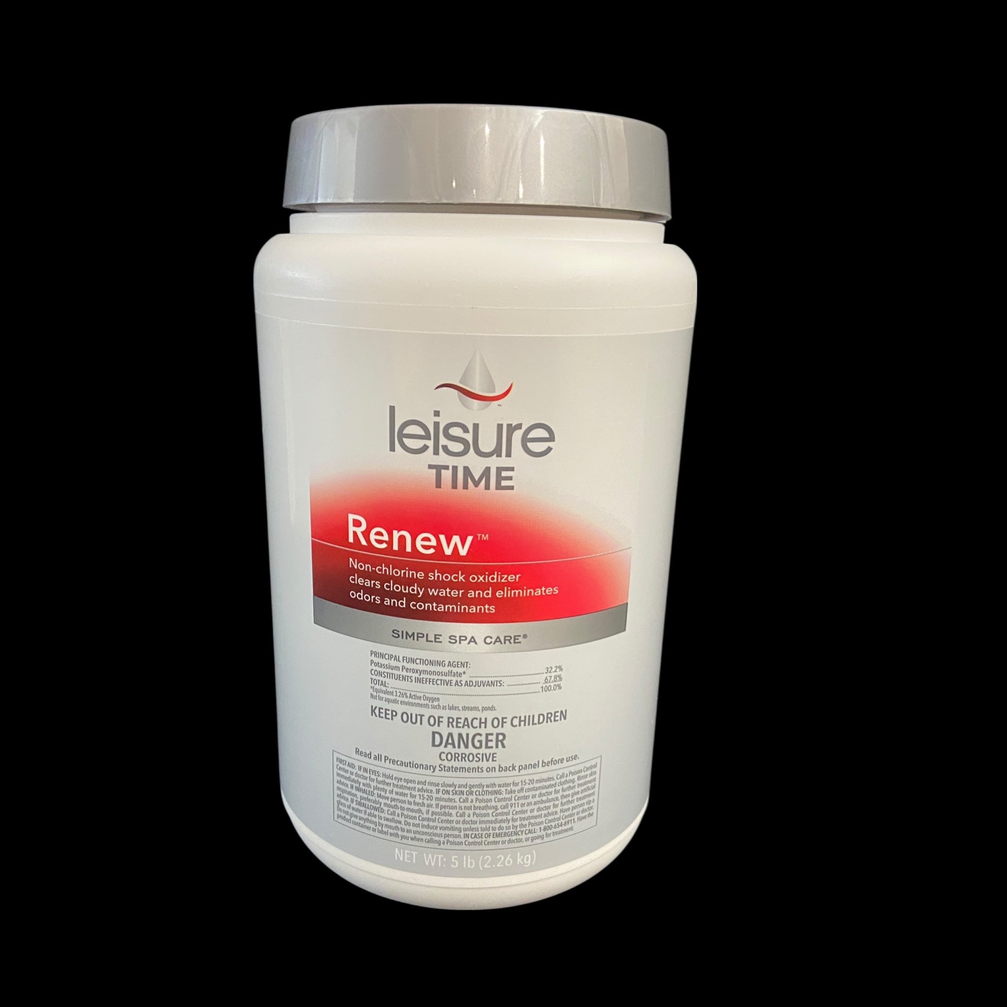 Leisure Time Renew Non-Chlorine Shock Oxidizer - Crystal Clear Spa Water Treatment