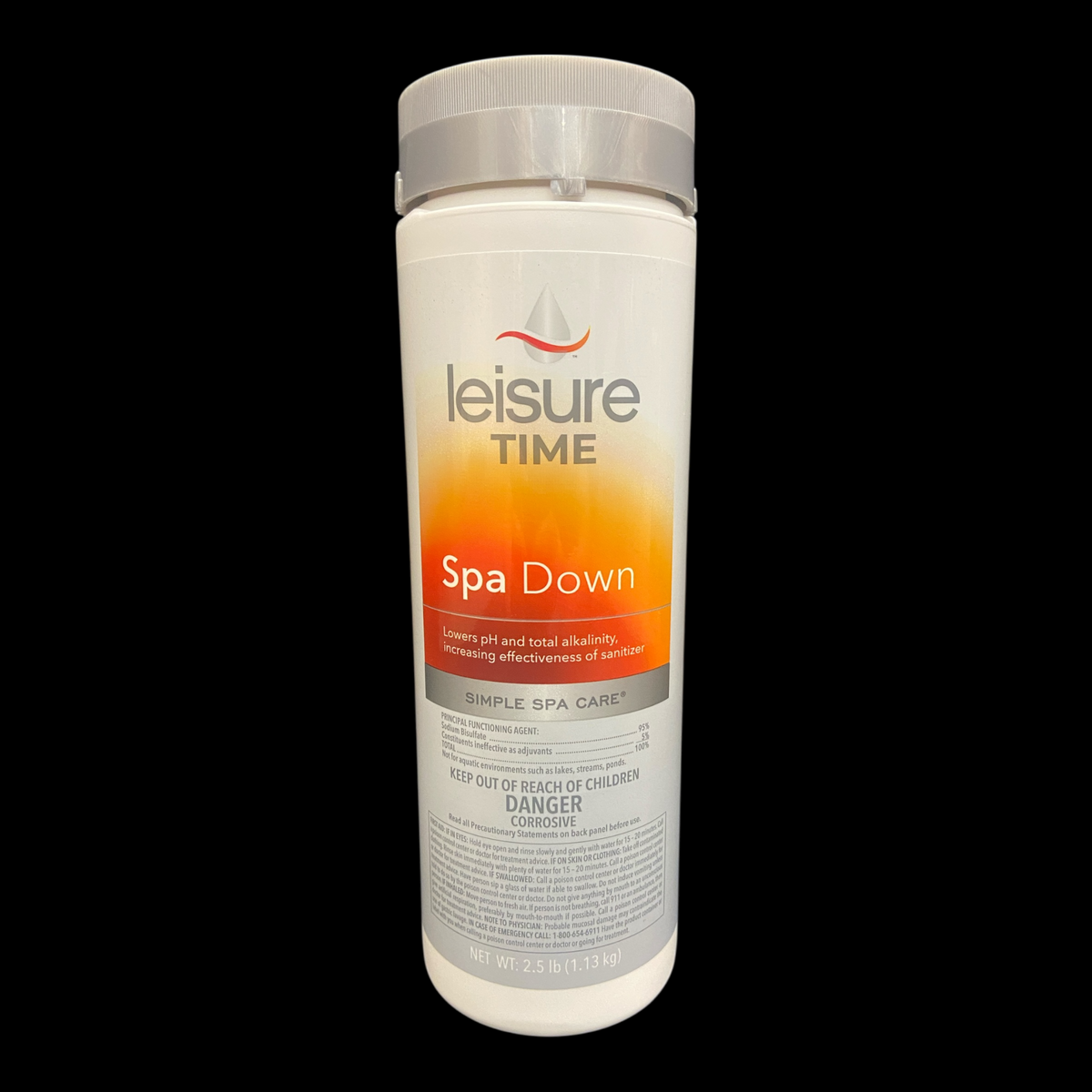 Spa Water Containers Leisure Time Spa Down (2.5 lb. container) – New England Spas