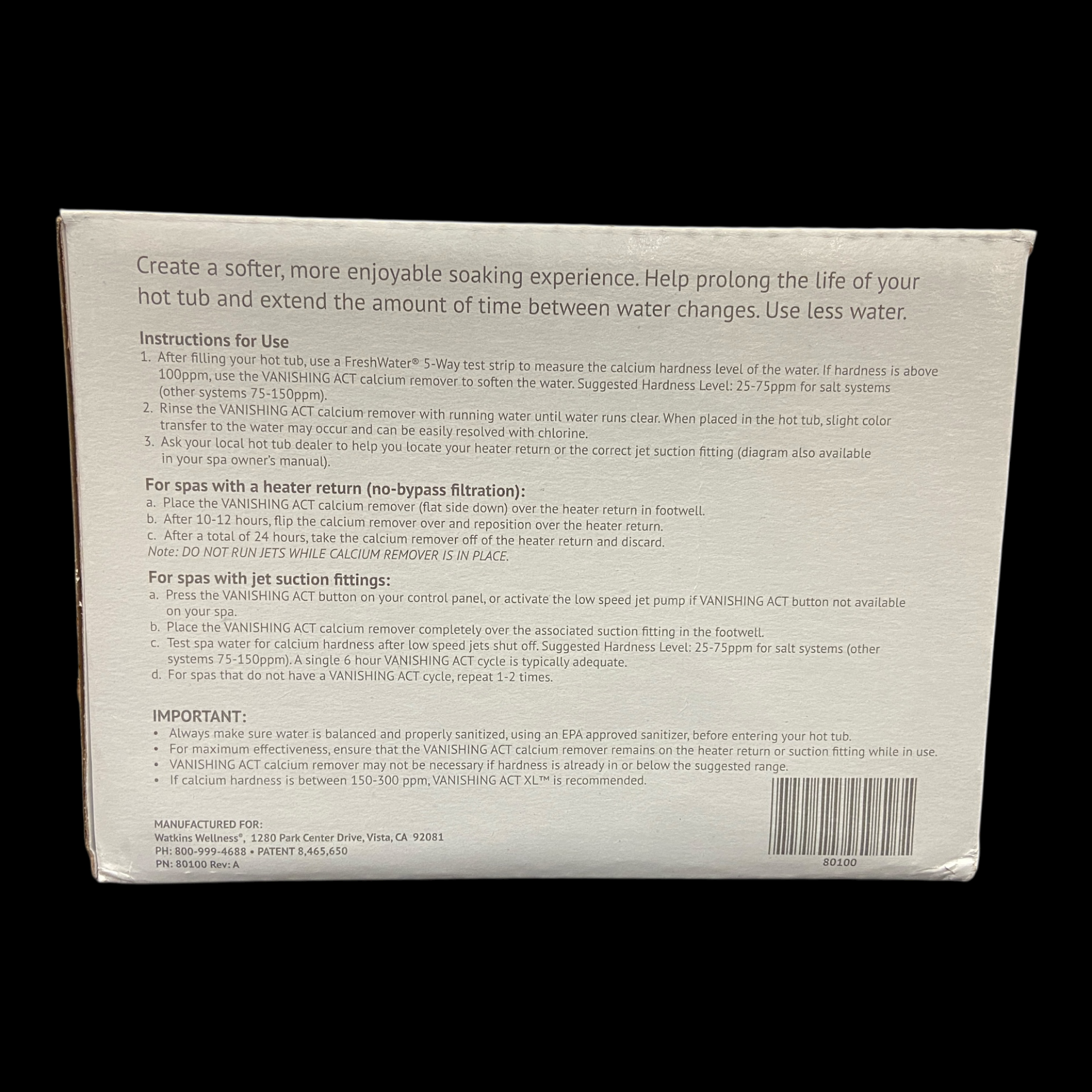 Vanishing Act Calcium Remover